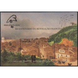 Brasil Brazil HB 77 1989 Bicentenario de la Revolución Francesa MNH Brasil Brazil HB 77 1989 Bicentenario de la Revolución Francesa MNH