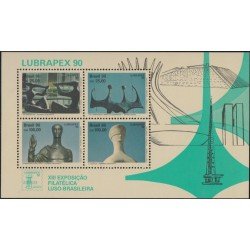 Brasil Brazil HB 84 1990 Lubrapex 90 Exposición Filatélica Lusitano-Brasileña MNH Brasil Brazil HB 84 1990 Lubrapex 90 Exposición Filatélica Lusitano-Brasileña MNH