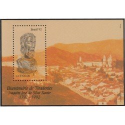 Brasil Brazil HB 87 1992 200 Años de la ejecución de Joaquín José da Silva Xavier MNH Brasil Brazil HB 87 1992 200 Años de la ejecución de Joaquín José da Silva Xavier MNH
