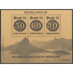 Brasil Brazil HB 92 1993 150 Aniversario del timbre brasileño MNH Brasil Brazil HB 92 1993 150 Aniversario del timbre brasileño MNH