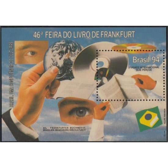 Brasil Brazil HB 93 1994 46ta Feria del Libro de Frankfurt MNH Brasil Brazil HB 93 1994 46ta Feria del Libro de Frankfurt MNH