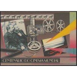 Brasil Brazil HB 96 1995 Centenario del Cine Brasileño MNH Brasil Brazil HB 96 1995 Centenario del Cine Brasileño MNH