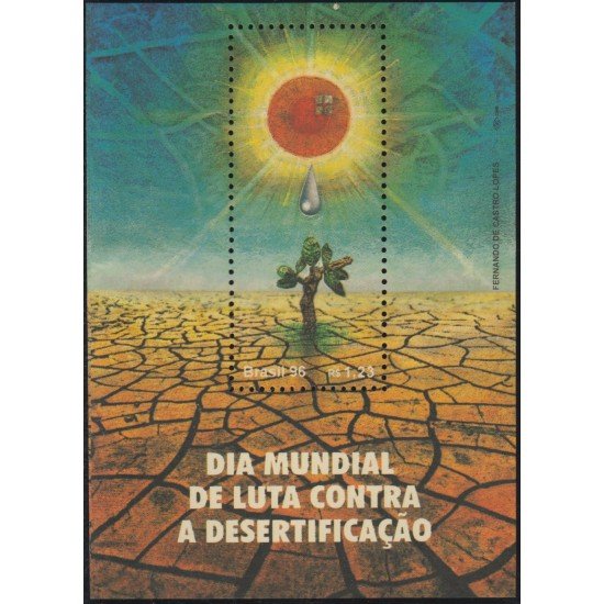 Brasil Brazil HB 102 1996 Día mundial de la lucha contra la desertificación MNH Brasil Brazil HB 102 1996 Día mundial de la lucha contra la desertificación MNH