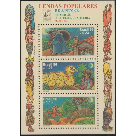 Brasil Brazil HB 103 1996 Brapex 96 Exposición Filatélica Nacional MNH Brasil Brazil HB 103 1996 Brapex 96 Exposición Filatélica Nacional MNH