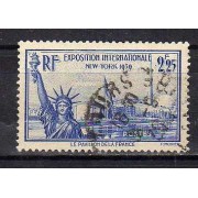 France Francia Nº 426 1939 Exposición internacional de New York -Pabellón de Francia Usado