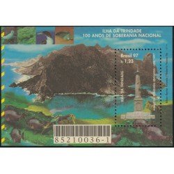 Brasil Brazil HB 106 1997 100 años de soberanía en la isla de Trinidad MNH Brasil Brazil HB 106 1997 100 años de soberanía en la isla de Trinidad MNH