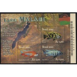 Brasil Brazil HB 144 2010 Relaciones diplomáticas Brasil-Malawi Peces Fishes MNH Brasil Brazil HB 144 2010 Relaciones diplomáticas Brasil-Malawi Peces Fishes MNH