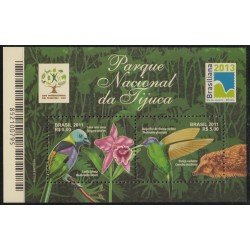 Brasil Brazil HB 148 2011 Fauna y Flora Parque Nacional de Tijuca Año Internacional de los Bosques MNH Brasil Brazil HB 148 2011 Fauna y Flora Parque Nacional de Tijuca Año Internacional de los Bosques MNH