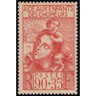 France Francia 428 1939 Ayuda a los niños de los parados MNH