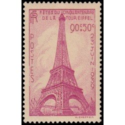 France Francia 429 1939 50 aniv. de la torre Eiffel MNH