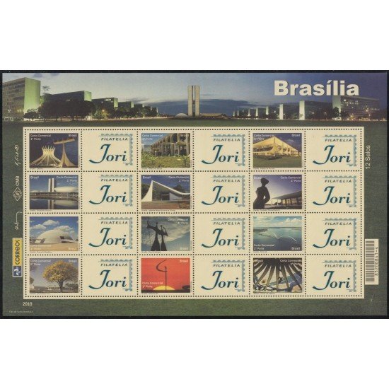 Brasil Brazil SP 126/37 2010 Turismo Brasilia Arquitectura Filatelia Jori MNH Brasil Brazil SP 126/37 2010 Turismo Brasilia Arquitectura Filatelia Jori MNH