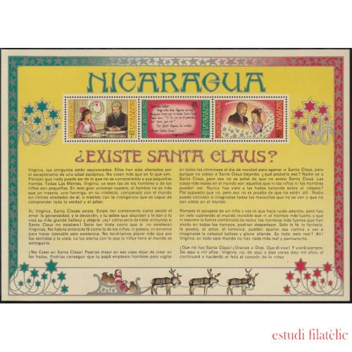 Nicaragua HB 115 1973 Navidad Chritsmas MNH