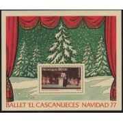 Nicaragua HB 136 1977 Navidad Chritsmas Ballet Cascanueces MNH