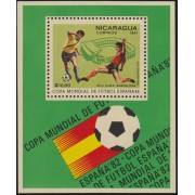 Nicaragua HB 146 1981 España 82 Copa del mundo de Fútbol MNH