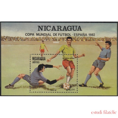Nicaragua HB 150 1981 España 82 Copa del mundo de Fútbol MNH