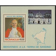 Nicaragua HB 155 1983 Visita del Papa Juan Pablo II MNH