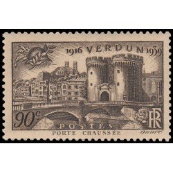 France Francia 445 1939 23 aniv. de la Victoria de Verdum Puerta Chaussée MNH