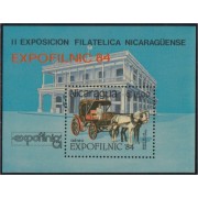 Nicaragua HB 168 1984 Horse  Expolfinic 84 Exposición Filatélica Nacional MNH