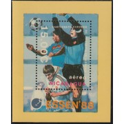 Nicaragua HB 184 1988 Essem 88 Campeonato del mundo Europeo de Fútbol Alemania MNH