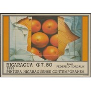Nicaragua HB 211 1992 Pintura contemporánea Nicaragüense Federico Nordalm MNH