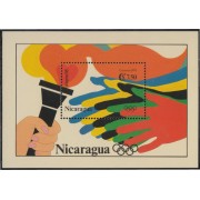 Nicaragua HB 217 1992 Juegos Olímpicos Atlanta 96 MNH
