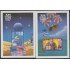 Nicaragua HB 232/33 1994 25º Aniversario del 1er hombre en la Luna Astronauta Bandera de EEUU MNH