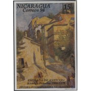 Nicaragua HB 235 1994 Pintura Nicaragüense contemporánea Rodrigo Peñalba Entrada de Anticoli MNH