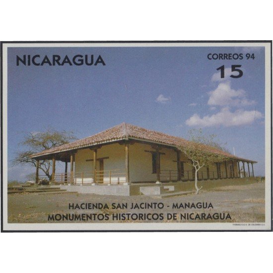 Nicaragua HB 244 1994 Monumentos históricos Hacienda San Jacinto Managua MNH Nicaragua HB 244 1994 Monumentos históricos Hacienda San Jacinto Managua MNH