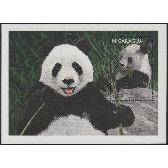 Nicaragua HB 271E 1996 Protección de la Fauna Oso Panda MNH Nicaragua HB 271E 1996 Protección de la Fauna Oso Panda MNH