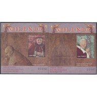 Nicaragua HB 299/300 2000 SS Papas del Milenio Juan XXIII y Juan Pablo II MNH