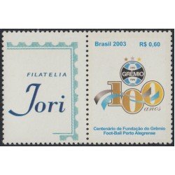 Brasil Brazil SP 4 2003 Centenario del Club de Fútbol Gremio Porto Alegre Filatelia Jori MNH Brasil Brazil SP 4 2003 Centenario del Club de Fútbol Gremio Porto Alegre Filatelia Jori MNH