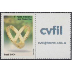 Brasil Brazil SP 5 2004 Sellos de mensajes Alianzas MNH Brasil Brazil SP 5 2004 Sellos de mensajes Alianzas MNH