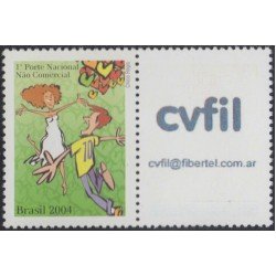 Brasil Brazil SP 6 2004 Sellos de mensajes Pareja cariñosa MNH Brasil Brazil SP 6 2004 Sellos de mensajes Pareja cariñosa MNH