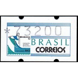 Brasil Brazil Distribuidores 3B 1993 Logo Brasiliana 93 Exposición Filatélica MNH Brasil Brazil Distribuidores 3B 1993 Logo Brasiliana 93 Exposición Filatélica MNH