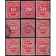 Brasil Brazil Tasas 1/9 1890 Serrado NC perforado en líneas Usado