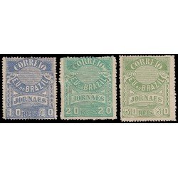 Brasil Brazil Periódicos 23/25 1891/94 Impresión en relieve EEUU y Brasil MH Brasil Brazil Periódicos 23/25 1891/94 Impresión en relieve EEUU y Brasil MH