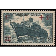 France Francia 502 1941 En provecho de las obras del mar Vapor Pasteur MNH