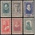 TEN/S France Francia  587/92 1943  Celebridades del S. XVI MNH