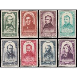 France Francia 795/02 1948 Centenario de la Revolución de 1848 Personajes MNH France Francia 795/02 1948 Centenario de la Revolución de 1848 Personajes MNH