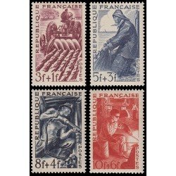 France Francia 823/26 1949 Serie oficios MNH France Francia 823/26 1949 Serie oficios MNH
