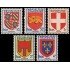 France Francia 834/38 1949 Escudos de provincias MNH