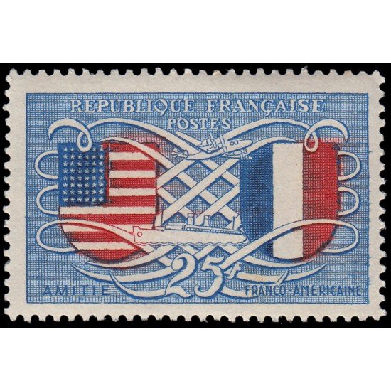 France Francia 840 1949 Amistad franco-americana MNH France Francia 840 1949 Amistad franco-americana MNH
