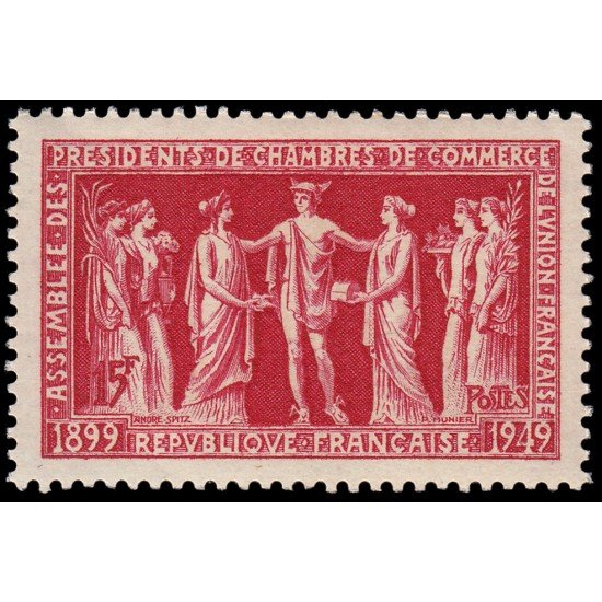 France Francia 849 1949 Asamblea de los presidentes de las Cámaras de Comercio de la Unión francesa (Paris) MNH