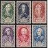 France Francia 853-58 1949 Celebridades del S. XVIII MNH