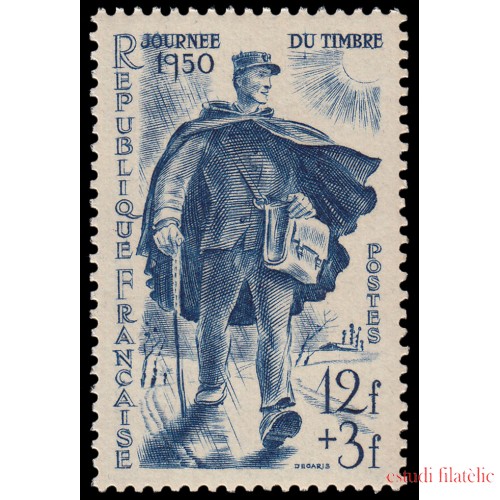 France Francia 863 1950 Día del sello MNH
