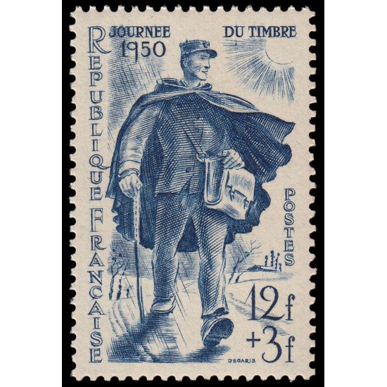 France Francia 863 1950 Día del sello MNH