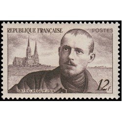 France Francia 865 1950 Charles Péguy y Catedral de Chartres MNH France Francia 865 1950 Charles Péguy y Catedral de Chartres MNH