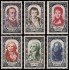 France Francia 867/72 1950 Celebridades del S. XVIII  MNH