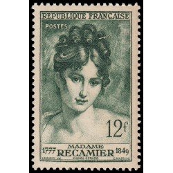 France Francia 875 1950 Sra. Récamier MNH France Francia 875 1950 Sra. Récamier MNH