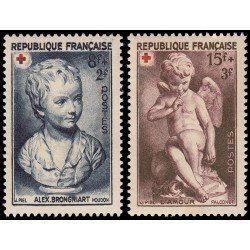 MED/S France Francia 876/77 1950  A favor de la Cruz Roja MNH